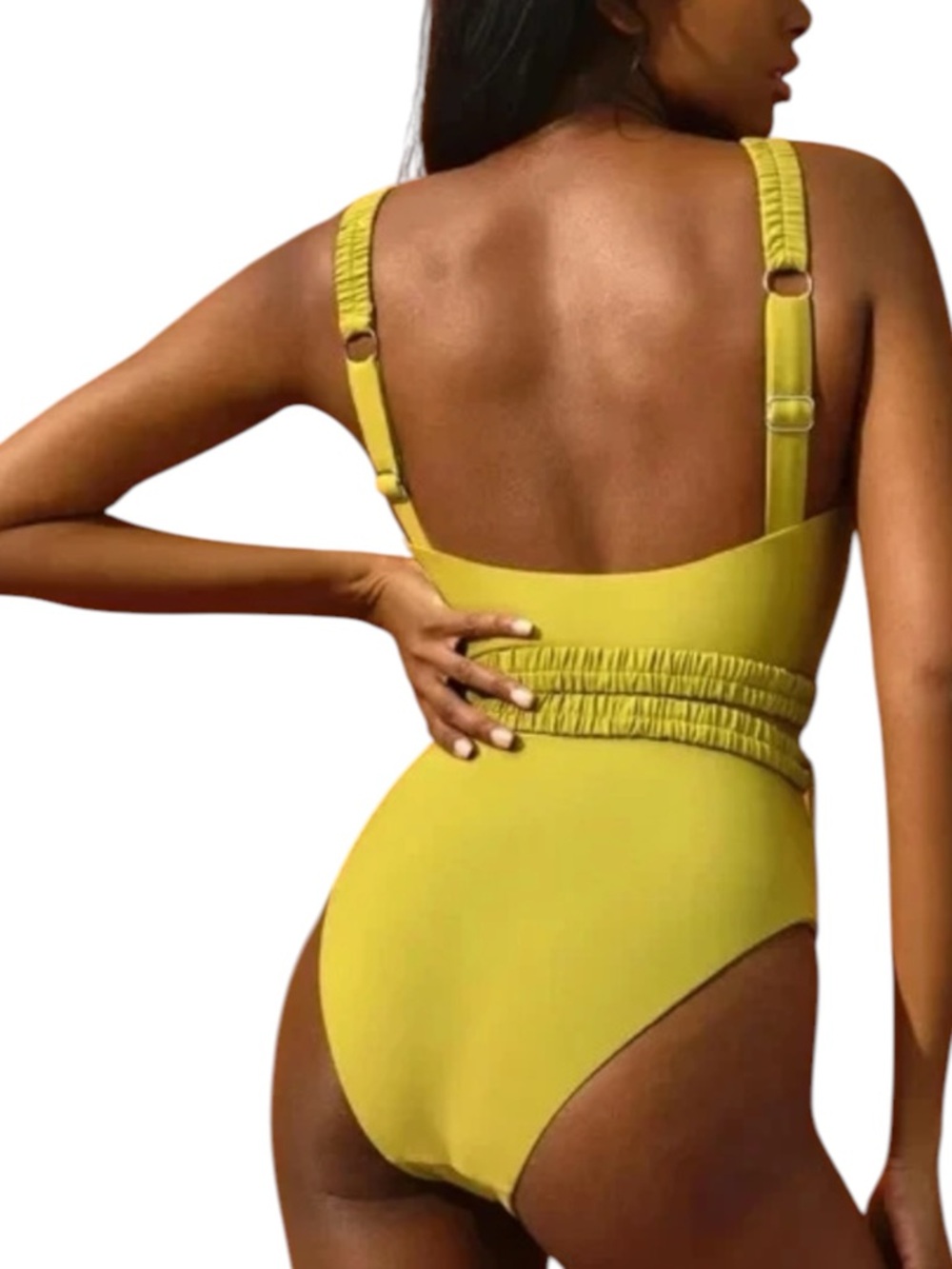 Andrea Iyamah Antii One Piece Swimsuit in Wasabi Green Size M NWT - Picture 7 of 10